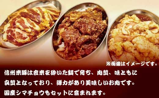 [№5657-2755]須坂市産調味料を使った長野県産焼肉　（醤油たれ）（冷凍品）《たけちゃん食品》